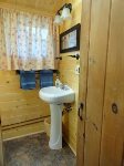 Cathedral Pine Bathroom with Skylight